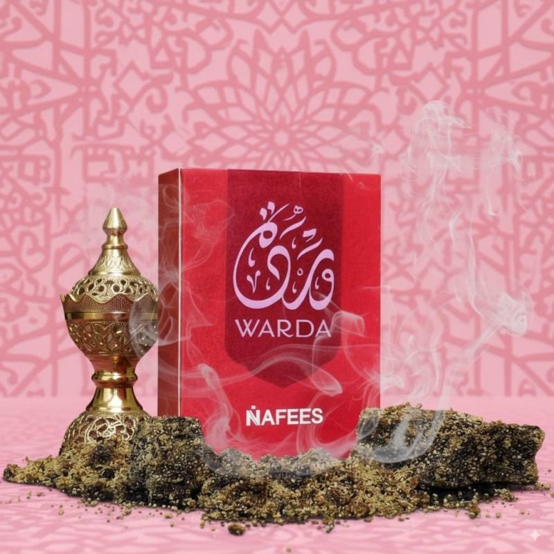 Nafees Warda Bakhoor 40gm | Premium Rose Arabian Incense